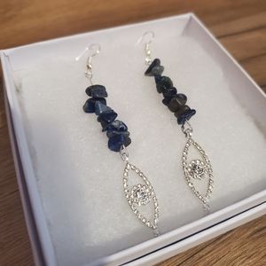 Lapis Lazuli Third Eye Chakra Earrings